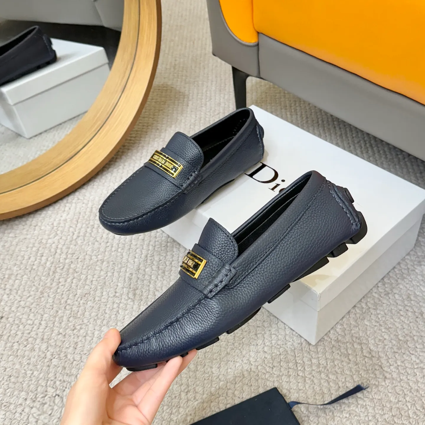 Men's clothing and shoes 💰420! (Yangli) Quality DIOR [Dior’s latest arrival] real auction hot-selling Doudou shoes 🔍DIOR) new Doudou shoes 👍Belgian designer Martin Margiela serves as Gucci shoe designer y full of charm, luxury style gentleman upper: imported cowhide, lining with spring sweat-absorbent first-layer sheepskin. Outsole Brand outsole, the last stitching on the bottom will never come off; equipped with classic Gucci exquisite hardware C D buckle💋The whole pair of shoes is fashionable and casual without losing high-end style; standard 38-46